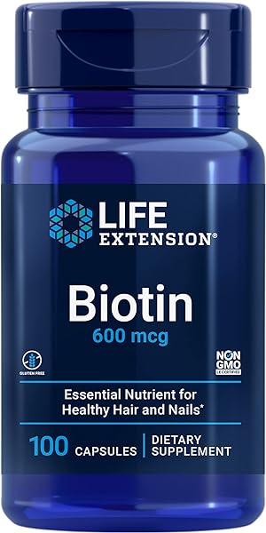Life Extension Biotin 600 mcg Vitamin B7 Supp in Pakistan