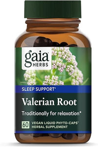 Gaia Herbs Valerian Root - Natural Sleep Support for a Natural Calm to Help Relaxation to Prepare for Sleep - with Organic Valerian Root Extract - 60 Vegan Liquid Phyto-Capsules (30-Day Supply) in Pakistan