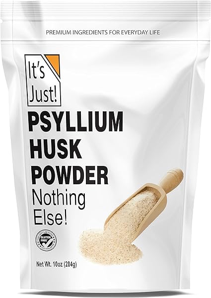 It's Just! - Psyllium Husk Powder, Easy Mixing Dietary Fiber, Cleanse Your Digestive System, Finely Ground Powder, Ideal for Keto Baking, Non-GMO (Unflavored, 10oz (Pack of 1)) in Pakistan