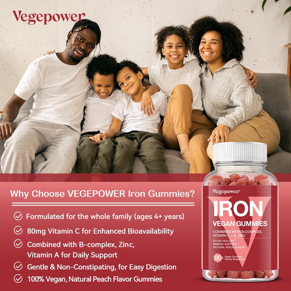 Vegan Iron Gummies Supplement - with Vitamin C, A, B-Complex, Supplement in Pakistan