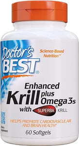 Doctor's Best Enhanced Superba Krill Plus with Omega 3s, 60 Count in Pakistan