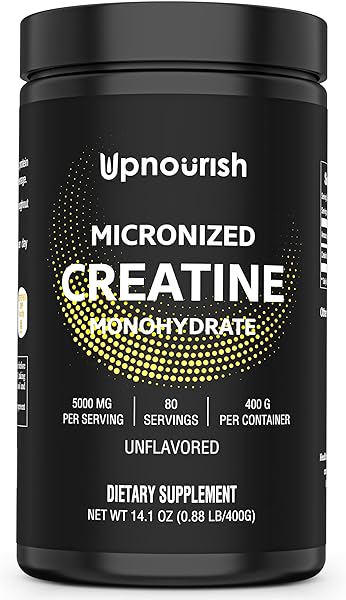 Micronized Creatine Monohydrate Powder 400 G - Unflavored Vegan Creatine Powder for Pre Workout and Recovery - Pure Creatine for Women and Men - Instantized Creatine Supplement, 80 Servings in Pakistan