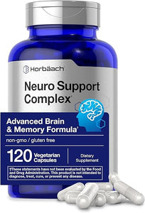 Brain Supplement | 120 Capsules | with Phosphatidylserine & DMAE | Advanced Formula for Memory, Focus, Clarity | Vegetarian & Gluten Free | Neuro Support | by Horbaach in Pakistan