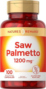 Saw Palmetto - 1200mg - 100 Count - Non-GMO & Gluten Free Extract Supplement - for Men and Women in Pakistan
