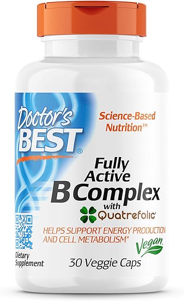 Doctor's Best Fully Active B Complex, Non-GMO, Gluten & Soy Free, Vegan, Supports Energy Production, 30 Count in Pakistan in Pakistan