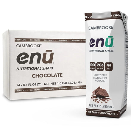ENU Nutrition Shakes - 20g Protein | 400 Calories - Meal Replacement for Weight Gain (Vanilla, Pack of 24)