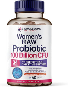 Dr. Formulated Raw Probiotics for Women 100 Billion CFUs with Prebiotics, Digestive Enzymes, Approved Women's Probiotic for Adults, Shelf Stable Probiotic Supplement Capsules in Pakistan