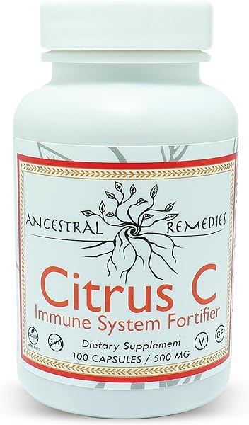 Citrus C - Vitamin C | Immune System Fortifier |1000 mg | 100 Veg Caps | Organic Ingredients | Non GMO in Pakistan