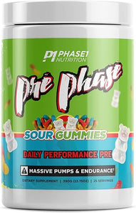 Pre Phase Daily Driver Preworkout - Phase 1 Nutrition (Sour Gummies, 25 Servings) in Pakistan