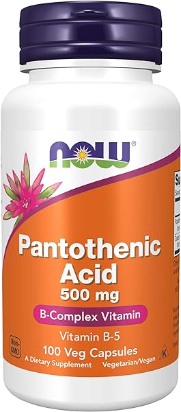 NOW Supplements, Pantothenic Acid (Vitamin B-5) 500 mg, B-Complex Vitamin, 100 Capsules in Pakistan in Pakistan