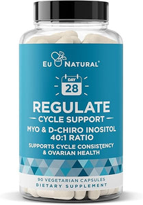 Regulate Menstrual Cycle Support – Hormone Balance at Optimal 40:1 Myo-Inositol & D-Chiro Inositol – PCOS Supplement for Period Consistency, Menstrual & Ovulation Support – 90 Vegan Soft Capsules in Pakistan