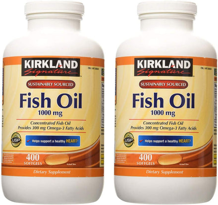 Kirkland Signature Fish Oil Concentrate with Omega-3 Fatty Acids Softgels