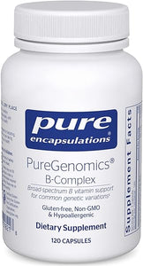Pure Encapsulations PureGenomics B-Complex - Broad Spectrum B Vitamin Support for Genetic Expression, Cellular Function, Hormone Production & Energy Metabolism* - with Vitamin B12 & B6-120 Capsules in Pakistan