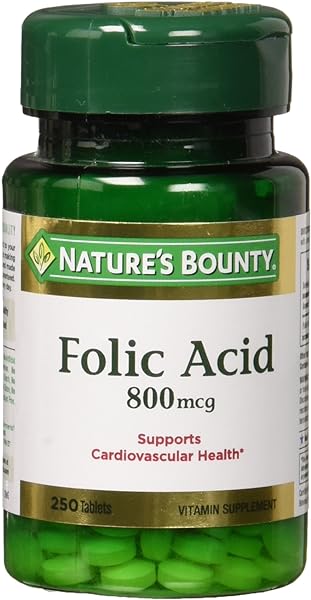 Nature's Bounty Folic Acid 800 mcg Tablets Maximum Strength 250 ea (Pack of 2) in Pakistan in Pakistan