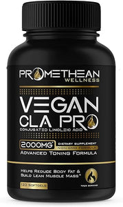 Vegan CLA Pro 2000 mg Pure Premium CLA Safflower Oil Conjugated Linoleic Acid Best Belly Fat Burner Weight Loss Supplement for Men & Women 120 Count Softgels High Potency Optimum Dosage 1250 in Pakistan