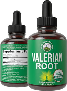 USDA Organic Valerian Root Liquid Drops Supplement. Vegan Extract Tincture for Relaxation, Sleep, Calm. Great Alternative to Valerian Capsules. Zero Sugar, Gluten Free Supplements for Women and Men in Pakistan