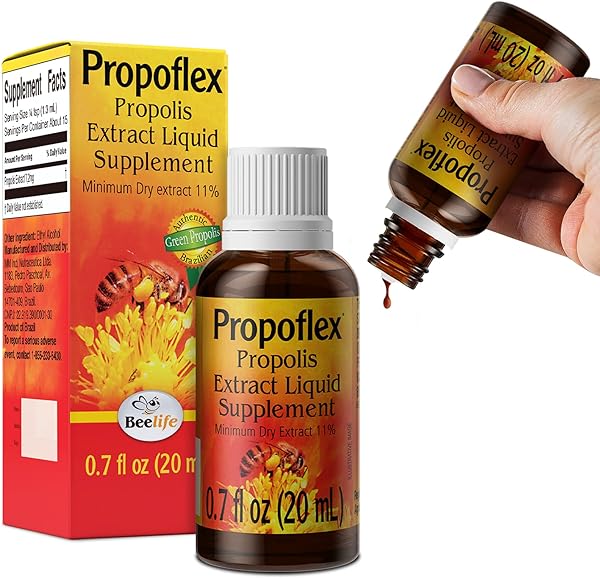 Propoflex Green Propolis Extract 20ml - 11% Dry Extract - Bee Propolis Tincture, High Artepillin-C Levels – Natural & Kosher Antioxidant-Rich Liquid Supplement for Health, Wellness Brazil 20ml in Pakistan in Pakistan