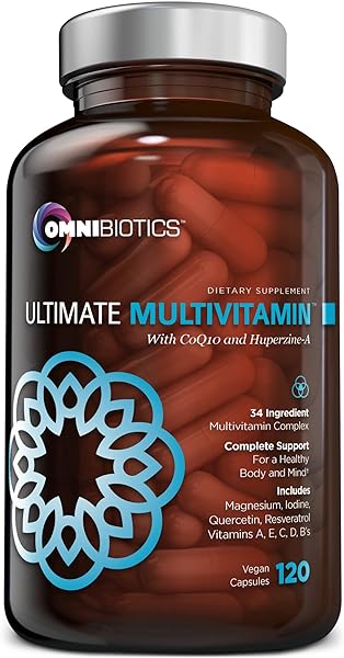 Ultimate Daily Multivitamin for Women and Men, Includes 34 Essential Ingredients Vitamin A, Vitamin C, Vitamin D and E, Vitamin B12, B6, Biotin, Zinc Supplements, 120 Vegan Capsules (120 Count) in Pakistan