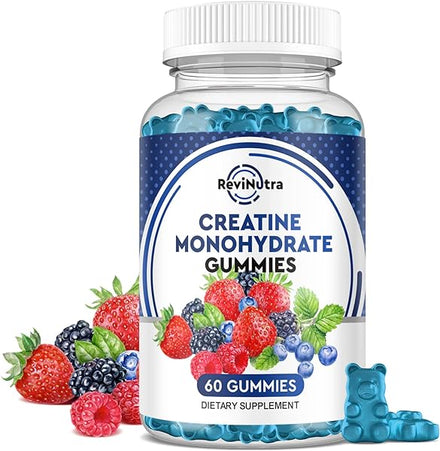 Creatine Chewable Gummies - 2000mg Creatine Monohydrate Tablet Chews, Easy Digesting, Fast Absorbing Chews for Men and Women, Build Muscle, Improve Recovery, Strength, and Endurance 60Count in Pakistan