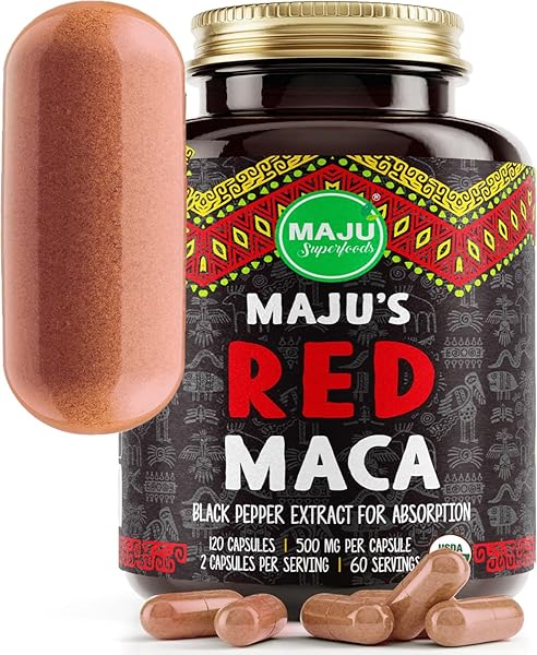 MAJU Organic Red Maca Root Capsules 120ct - W in Pakistan