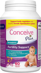 Conceive Plus Womens Fertility Support - Conception Formula, Fertility Prenatal Vitamin, 60 Capsules, 30 Day Supply