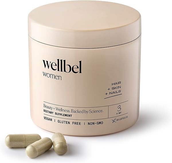 WELLBEL Women Clean Supplement for Hair, Skin, and Nails, Vegan, Gluten Free and Non GMO 90 Count in Pakistan
