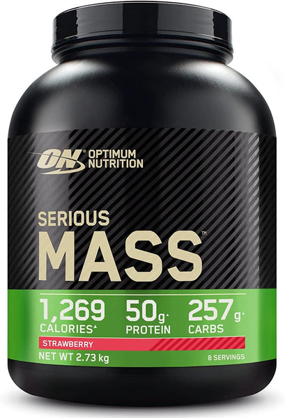 Optimum Nutrition Serious Mass Weight Gainer Protein Powder, Vitamin C, Zinc and Vitamin D for Immune Support, Vanilla, 6 Pound (Packaging May Vary)