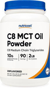 Nutricost C8 MCT Oil Powder 2LBS (32oz) - 95% C8 MCT Oil Powder in Pakistan