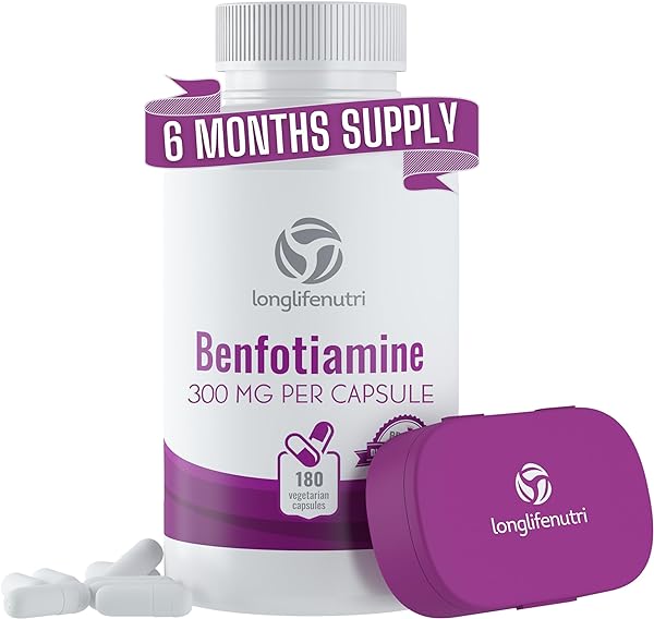 Premium Benfotiamine 300mg, 180 Veg Capsules  in Pakistan