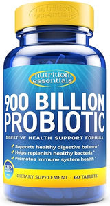 Probiotics with Natural Lactase & Prebiotic Fiber - 80%+ More Potent for Digestive Health - Vegan Raw Formula Made in USA in Pakistan