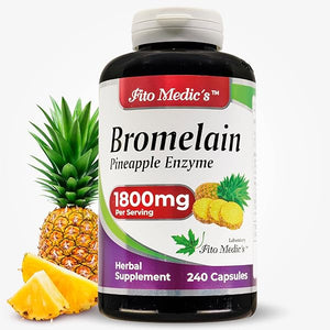 Lab - Bromelain - Digestive enzymes – 1800 mg per Serving, 240 Capsules, Supports Healthy Digestion, Joint Health- Ultra high Absorption, enzimas digestivas. in Pakistan