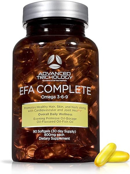 EFA Complete with Optimal Omega 3 6 9 Levels of Potency Flax Oil, Fish Oil, Borage Oil, and Evening Primrose Oil 800mgs (90count) 3rd Party Tested - High in GLA and 369 Omegas in Pakistan