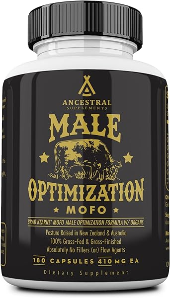 Mofo, Supplements for Men Support Testosterone Levels and Overall Men's Health and Wellness, Non-GMO Grass Fed Beef Organ Supplement with Liver, No Fillers, 180 Capsules in Pakistan