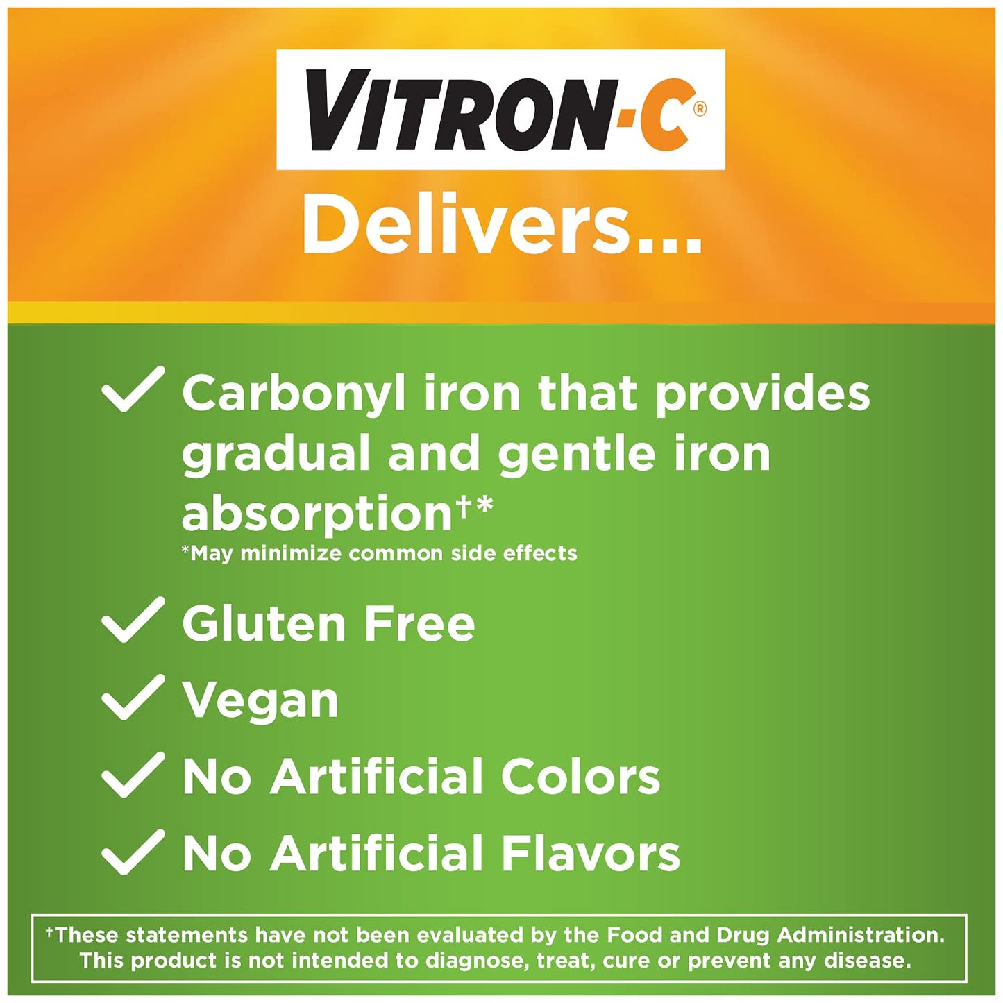 Vitron-C Iron Supplement, Once Daily, High Potency Iron Plus Vitamin C Supplement in Pakistan