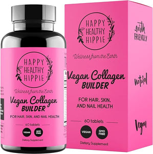 Vegan Collagen Builder – For Youthful Glow | Collagen Supplements for Women | Keratin & Elastin Builder for Skin, Hair, Nails, Bones, Cartilage, Tendons | Collagen Peptides, Vegetarian | Non-GMO, 60ct in Pakistan
