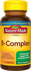 Nature Made Stress B Complex with Vitamin C and Zinc, Dietary Supplement for Immune Support, 75 Tablets, 75 Day Supply in Pakistan