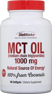 Mct Oil Softgels, Supports Fat Burning, Boost Metabolism, Natural Source of Energy, Promotes Weight Loss, Keto and Paleo Friendly, 90 Count in Pakistan