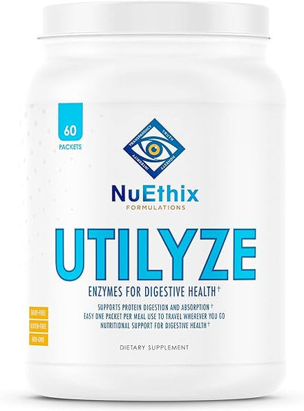 NuEthix Formulations Utilyze Enzymes for Digestive Wellness, Dietary Supplement for Nutrient Absorption, 60 Travel Packets in Pakistan