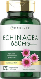 Carlyle Echinacea Capsules 650mg | 120 Count | Non-GMO & Gluten Free Supplement in Pakistan