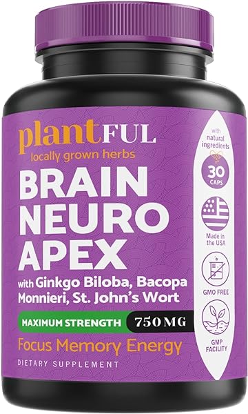 Nootropic Brain Supplement For Focus, Energy, Memory & Clarity Booster | Fast Absorption Brain Vitamins For Adults – Nootropics Pills With Ginkgo Biloba, St Johns Wort, Bacopa Monnieri in Pakistan