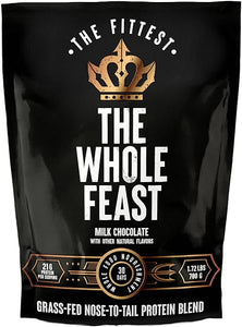 Whole Feast Carnivore Protein Powder/Delicious Cocoa Chocolate — Nose-to-Tail Organ Blend (Liver, Colostrum, Whole Bone, Heart) “Strength Makes All Other Values Possible” | The Fittest in Pakistan