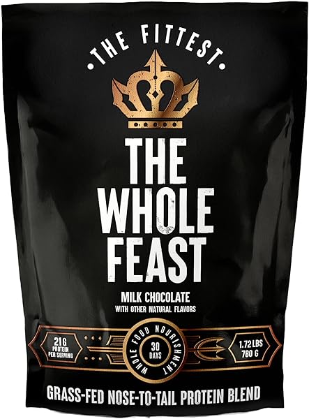 Whole Feast Carnivore Protein Powder/Delicious Cocoa Chocolate — Nose-to-Tail Organ Blend (Liver, Colostrum, Whole Bone, Heart) “Strength Makes All Other Values Possible” | The Fittest in Pakistan in Pakistan