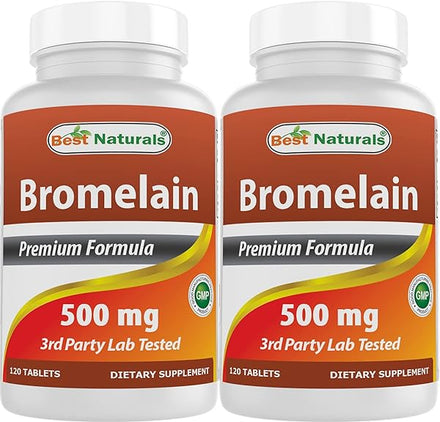 Best Naturals Bromelain 500mg 120 Tablets (120 Count (Pack of 2)) in Pakistan