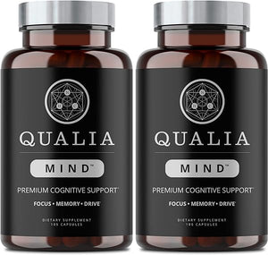Qualia Mind Nootropic | Premium Brain Booster Supplement for Memory, Focus, Clarity and Concentration Support with Bacopa monnieri, Ginkgo biloba, DHA, Alpha GPC, B12 & More (105 count 2-Pack) in Pakistan