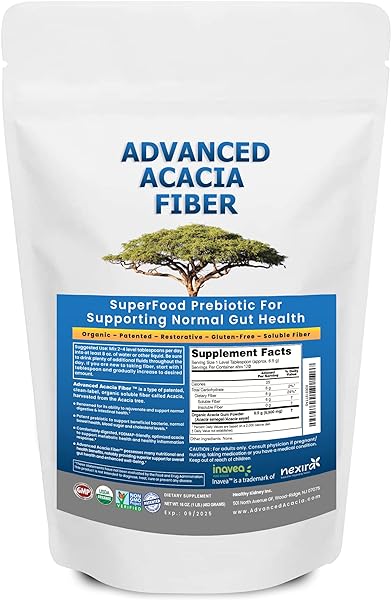 Advanced Acacia Fiber Powder 16oz Soluble Fiber Leaky Gut Repair Powder. Organic Fiber Supplement Powder for Gut Health, Regularity, Digestive Rejuvenation in Pakistan in Pakistan