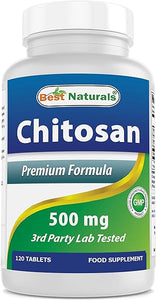 Best Naturals -- Chitosan -- 500 mg -- 120 Tablets in Pakistan