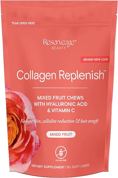 Reserveage Beauty, Collagen Replenish Chews, Supplement for Skin Care and Hair Growth, Supports Collagen and Elastin, Nail Care Supplement, 60 Soft Chews (20 Servings) in Pakistan in Pakistan