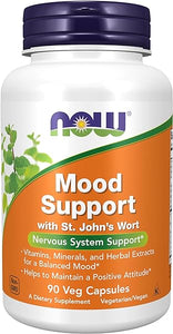 NOW Supplements, Mood Support with St. John's Wort, Nutrient and Herbal Extracts, 90 Veg Capsules in Pakistan