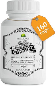 Chicory Root Supplement - 500 mg Organic Inulin Powder Prebiotic Pills for Women & Men - Natural Herbal Support for Immune System, Appetite Control, 160 Capsules in Pakistan