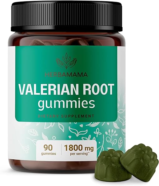 Valerian Root Gummies - Natural Stress Support, Melatonin Alternative, Best Vegan Stress Reducing Gummy - 90 Apple Flavor Non-GMO Chews - 450mg in Pakistan in Pakistan